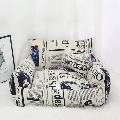 Nid de Sofa pour Animaux Automne Hiver en Toile