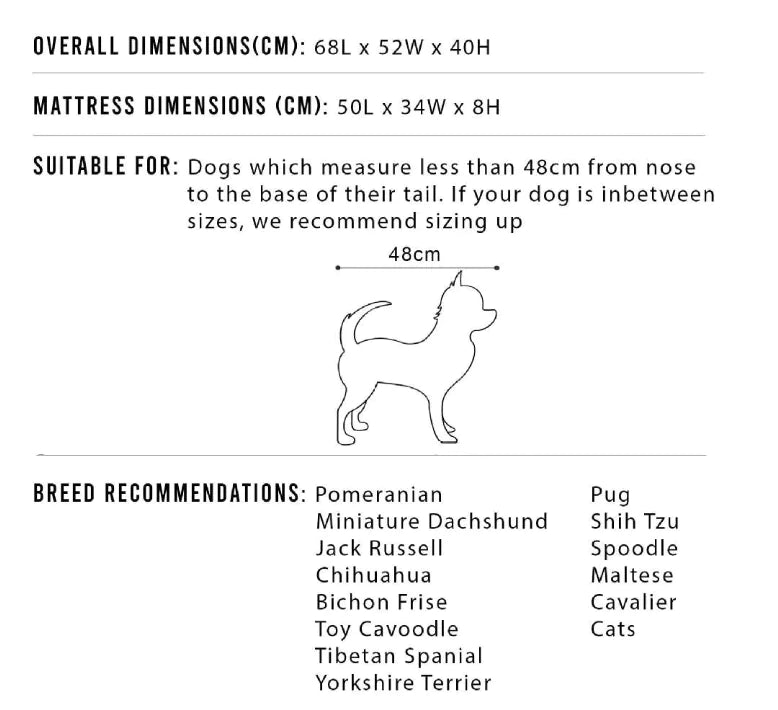 Matelas Kennel Rectangulaire Épais pour Chien