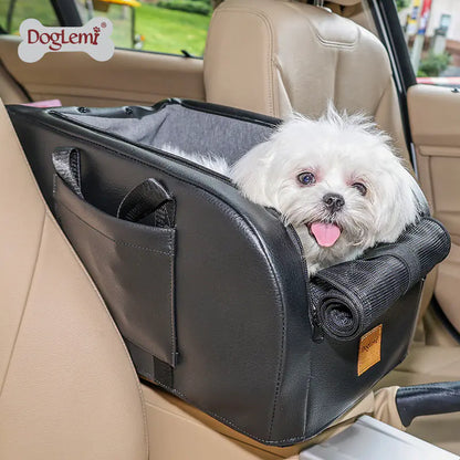Portable Pet Car Seat with Cushion for Cats and Dogs