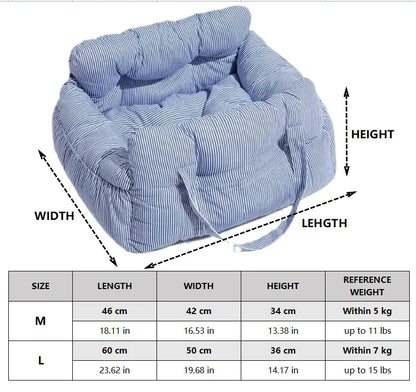 Siège Co-conducteur de Voiture pour Animaux, Multi-Usages, Niche de Voyage