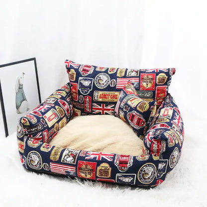 Nid de Sofa pour Animaux Automne Hiver en Toile