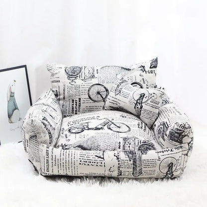Nid de Sofa pour Animaux Automne Hiver en Toile