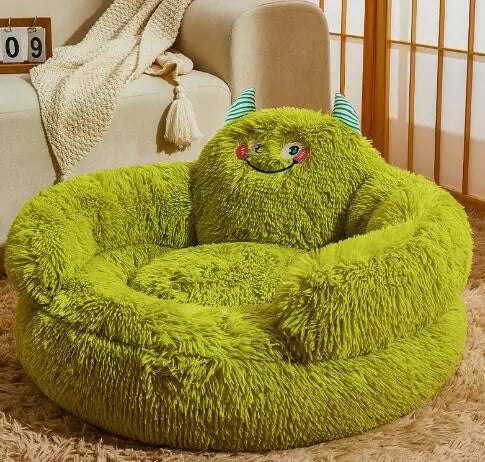 Lit de Luxe Boo pour Chiens et Chats avec Isolation Hivernale (Un)