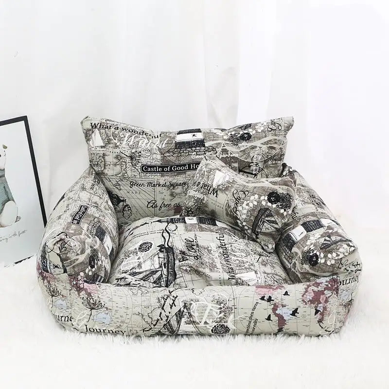 Nid de Sofa pour Animaux Automne Hiver en Toile